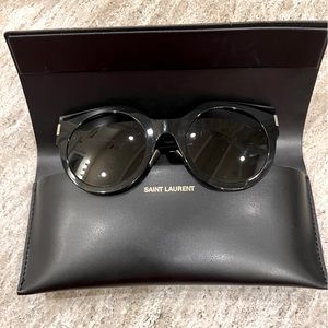 YSL (Yves Saint Laurent) all black sunglasses